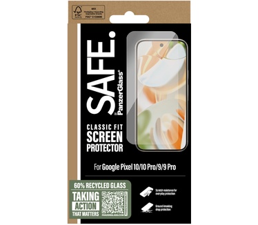 PanzerGlass SAFE. by PanzerGlass® Screen Protector Google Pixel 10 | 10 Pro | 9 | 9 Pro | Classic Fit