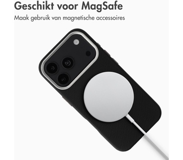 Accezz Mesh Backcover met MagSafe voor de Apple iPhone 17 Pro Max - Zwart