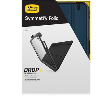 Otterbox OtterBox Symmetry Folio-hoes voor iPad 10th gen, schokbestendig, valbestendig, dunne beschermende folio-hoes, getest volgens militaire standaard, Blauw