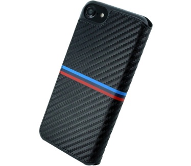 BMW M BookCase Carbon M Stripe voor Apple iPhone 7 (4,7") - Zwart Zwart