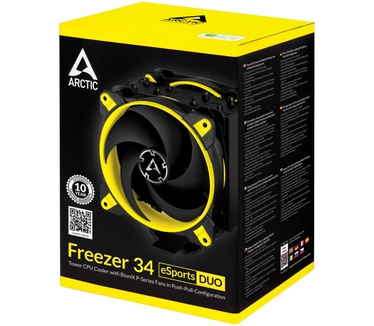 Arctic Freezer 34 eSports DUO Tower CPU Cooler with BioniX P-Series Fans in Push-Pull-Configuration
