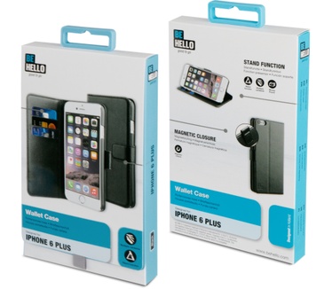 BeHello iPhone 6 Plus / 6S Plus Wallet Case Black