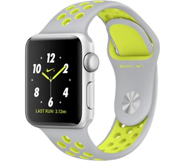 Apple Watch 2 Nike+ (Sportbandje, 38mm) Zilver (Zilver)
