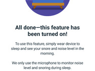 Fitbit snoring detection