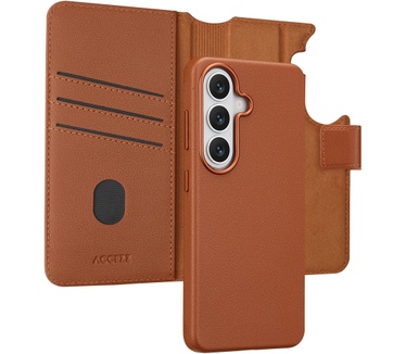 Accezz Leather Bookcase 2-in-1 met MagSafe Samsung Galaxy S26 - Sienna Brown