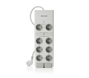 Belkin Conserve (8 outlets, 6 remote switchable, 16A continue, 72A piek, 2m, 58dB ruisfilter)