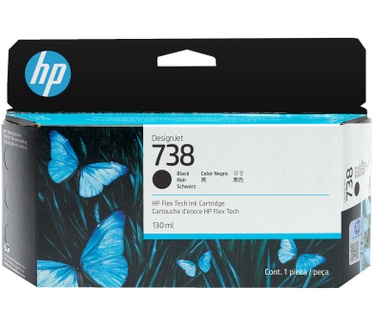 HP 738 130-ml Black DesignJet Ink Cartridge