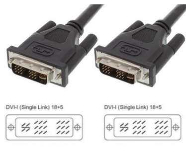 Techly DVI Analog / Digital M / M Single Link 1.8 m (DVI-I) ICOC DVI-9000 Zwart
