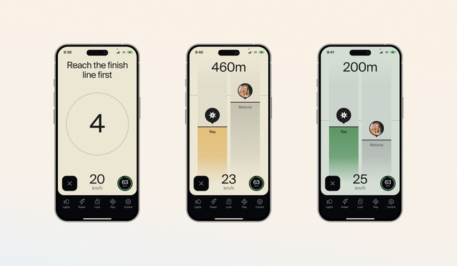 Het Race-spel in de Cowboy-app