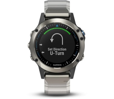 Garmin Quatix 5 Aluminium (Blauw, Titanium)