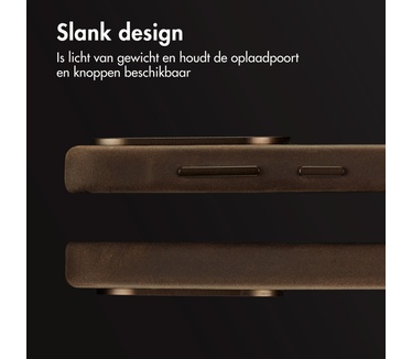 Accezz Vintage Leather Magsafe Backcover