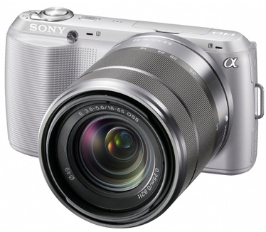 Sony NEX-C3K + 18-55mm Zilver