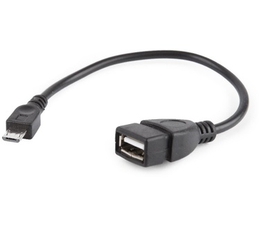 Gembird USB A - Micro-USB B, 0.15m Zwart