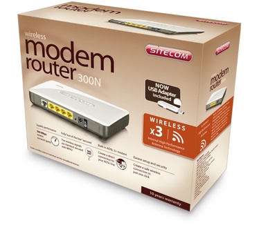 Sitecom Wireless Modem Router 300N Kit WL-585