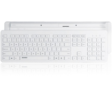 Accezz Premium Desktop QWERTY Bluetooth Keyboard - Wit