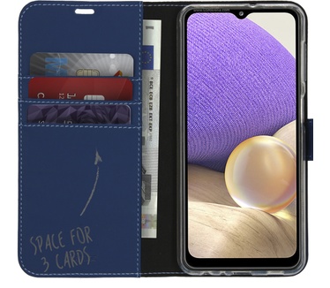 Accezz Wallet Softcase Bookcase Galaxy A32 (5G) - Donkerblauw (Galaxy A32 (5G)) Blauw