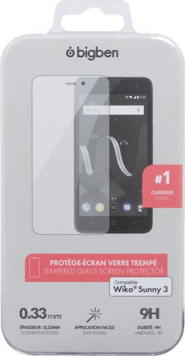 Pellicola In Vetro Temperato Bigben Per Wiko Sunny 3 | 2.5D HD Anti-impronte E Trasparente - 2