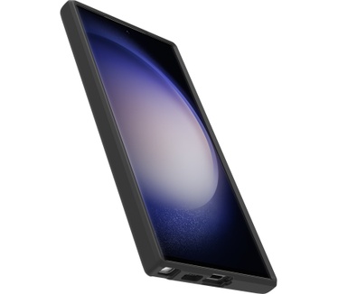 Otterbox OtterBox React-hoesje voor Galaxy S23 Ultra, schokbestendig, valbestendig, ultradun, beschermende, getest volgens militaire standaard, Antimicrobieel, Black Crystal, Geen retailverpakking