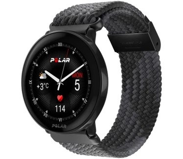 Polar Ignite 3 (Gevlochten Band) S-L, Zwart (Zwart)
