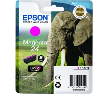 Epson Singlepack Magenta 24 Claria Photo HD Ink