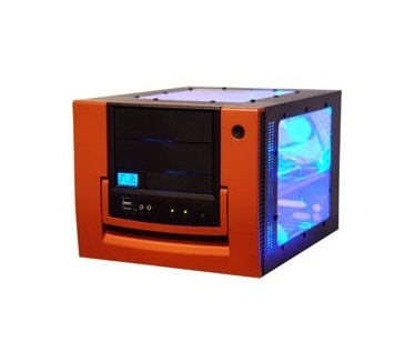 Apevia X-Qpack Aluminum Case w/ 3 Window-Red