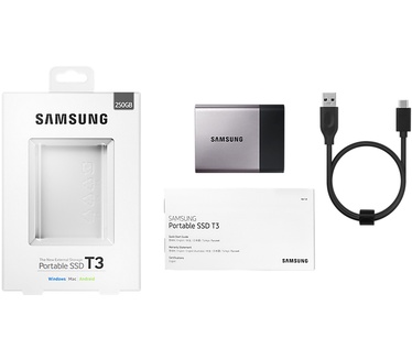 Samsung Portable SSD T3 250GB Zilver