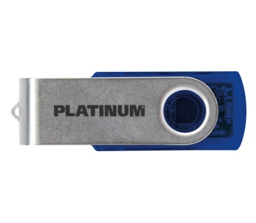 Bestmedia Platinum HighSpeed USB Stick Twister 4GB Blauw