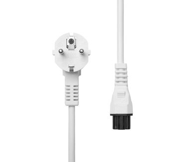 ProXtend Power Cord Schuko Angled to C5 5M White