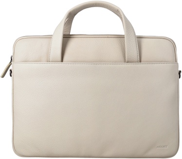 Accezz Leather Laptoptas 16 inch - Beige