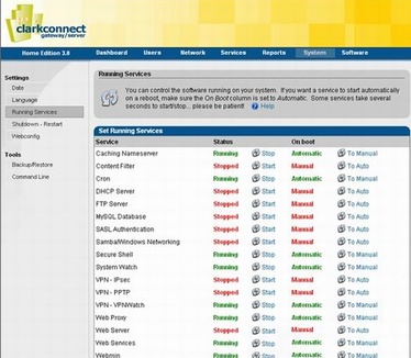 ClarkConnect 3.0 screenshot (resized)