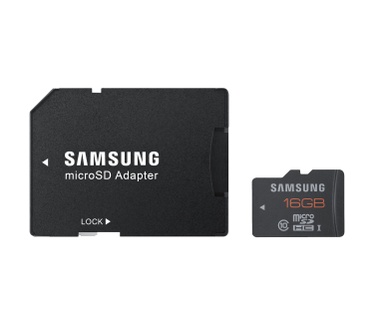 Samsung 16GB MicroSDHC Class 10 + SD adapter