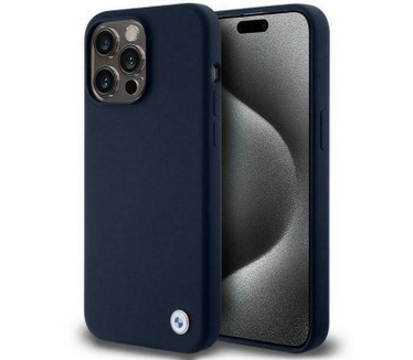 BMW Silicone Back Case - Apple iPhone 15 Pro Max (6.7") - Blauw Blauw