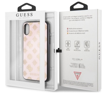 Guess Glitter Peony Hard Case - Apple iPhone XR (6,1") - Roze  Roze