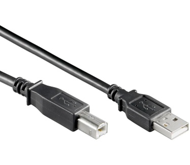 Allteq USB A naar USB B printerkabel Zwart