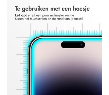 Accezz Gehard Glas Screenprotector 2-pack iPhone 15 Pro Max / 15 Plus / 16 Plus