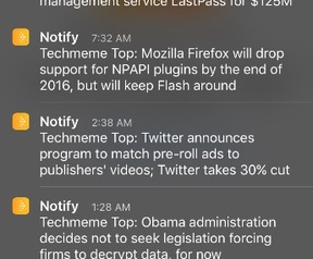 Facebook Notify app