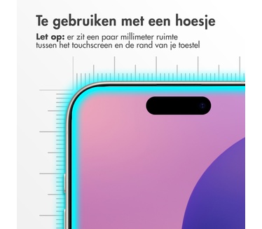 Accezz Gehard Glas Screenprotector iPhone 16 Pro Max