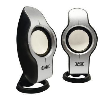 Sweex SP019 SB SPEAKER SET 120 WATT BLACK/SILVER