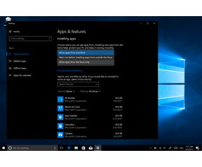 Windows 10 Creators Update Install apps