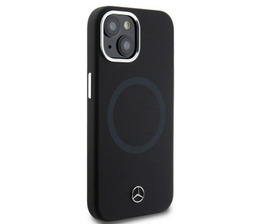 Mercedes-Benz Silicone Back Case - iPhone 15 Plus (6.7") - Zwart Zwart