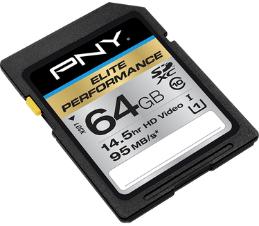 PNY Elite Performance 64GB SDXC Class 10 UHS-I U3