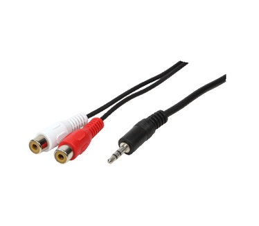 LogiLink 1x3.5mm - 2xRCA, 0.2m