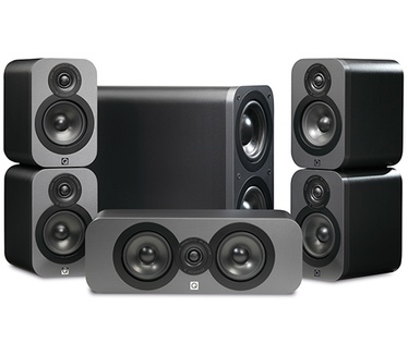 Q-Acoustics 3000 Serie 5.1 Cinema Pack (Bruin, Grafiet, Wit, Zwart)
