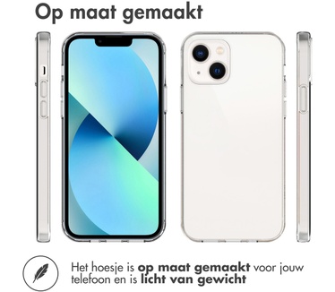 Accezz Clear Backcover iPhone 13 - Transparant