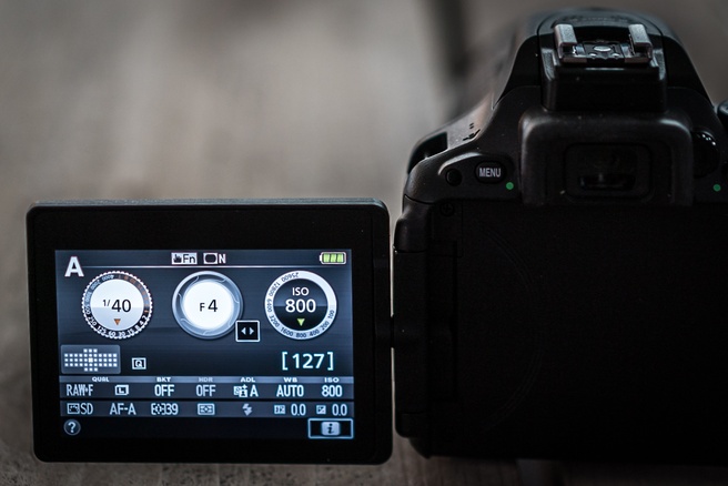 Nikon D5500 menu