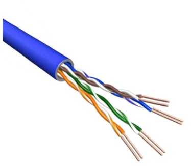Eeconn Cat.6 U/UTP Kabel, Soepel, AWG24, PVC, Blauw, 500m