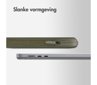 Accezz Basis Laptop hoes 13-14 inch - Laptopsleeve - Groen