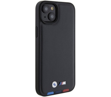 BMW M Stamp Tricolor Back Case - iPhone 15 Plus (6.7") - Zwart Zwart