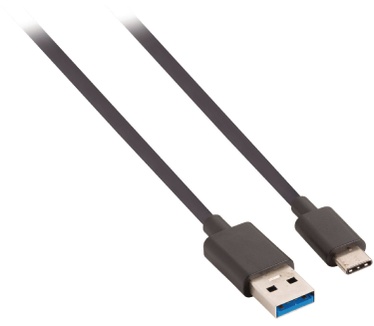 ValueLine USB 3.0 kabel C male - A male 1 m zwart