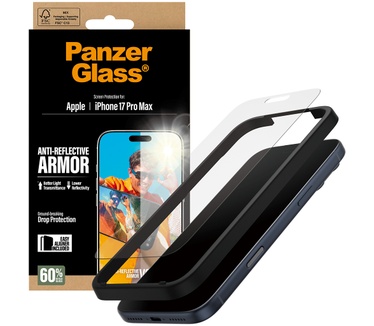 PanzerGlass PanzerGlass® Anti-Reflective Armor Screen Protector iPhone 17 Pro Max w. EasyAligner